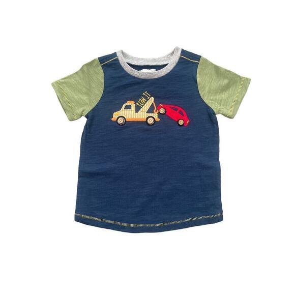 Mud Pie NWT Tow Truck Shirt 12-18m - Picture 1 of 4